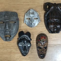 Multi-Country Carved Mask Collection