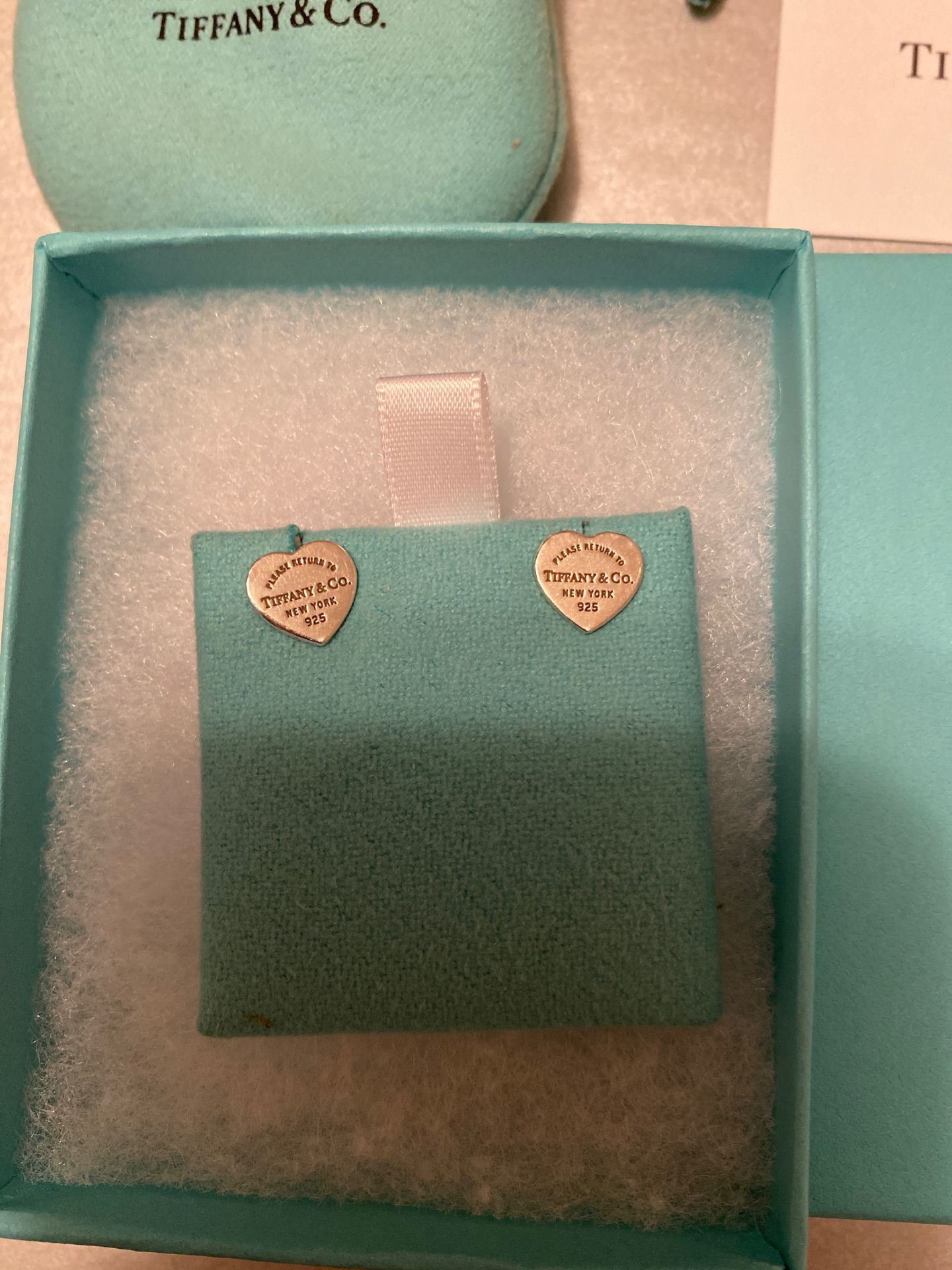 Tiffany & Co Mini Heart Tag Earrings ($120)