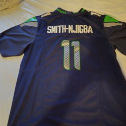 Seahawks Smith-N-Njigba Blue Jersey 