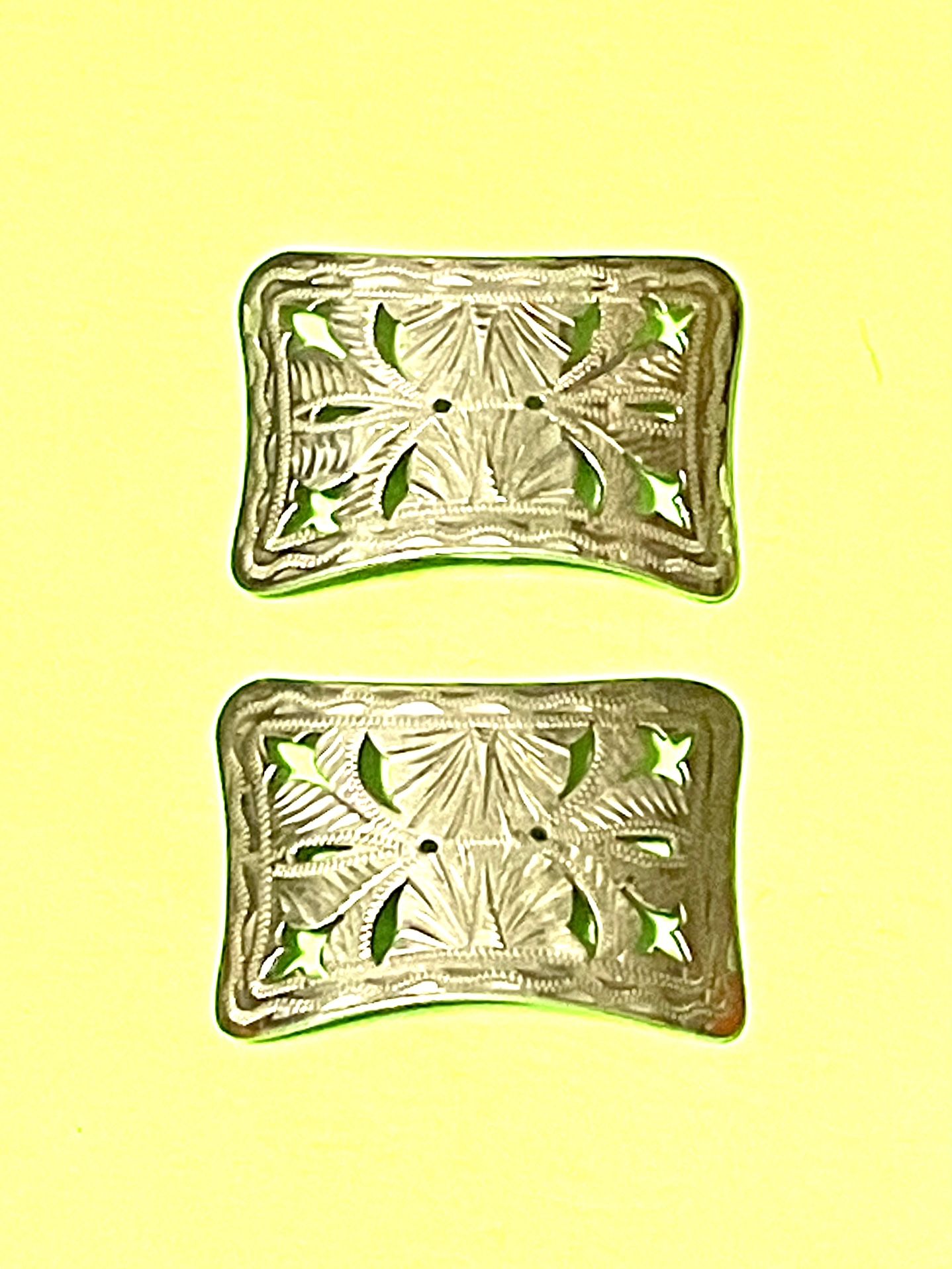 Antique Sterling Silver Shoe Buckles