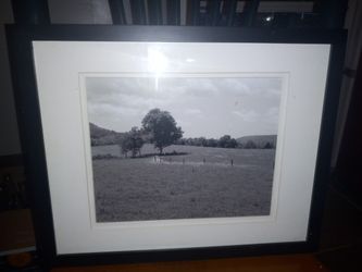 15 X 12 Framed B&W picture Of Farm In Sharon CT