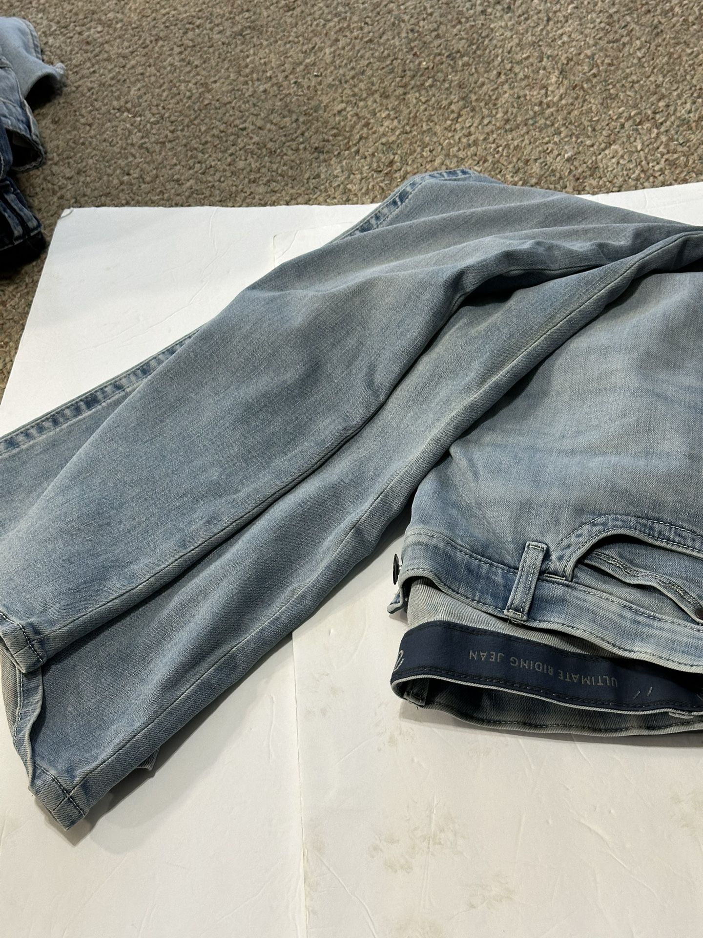 Wrangler Willow Ultimate Riding Jean Size 15 Inseam 34” Good Condition High Rise Stretch With Stretch Waistband 