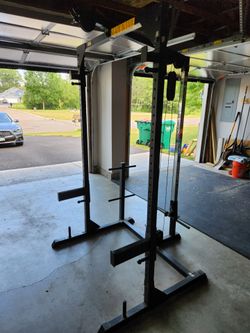 Rock Solid Power Rack with cable system