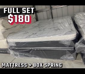 Full size pillow top mattress with mattress included