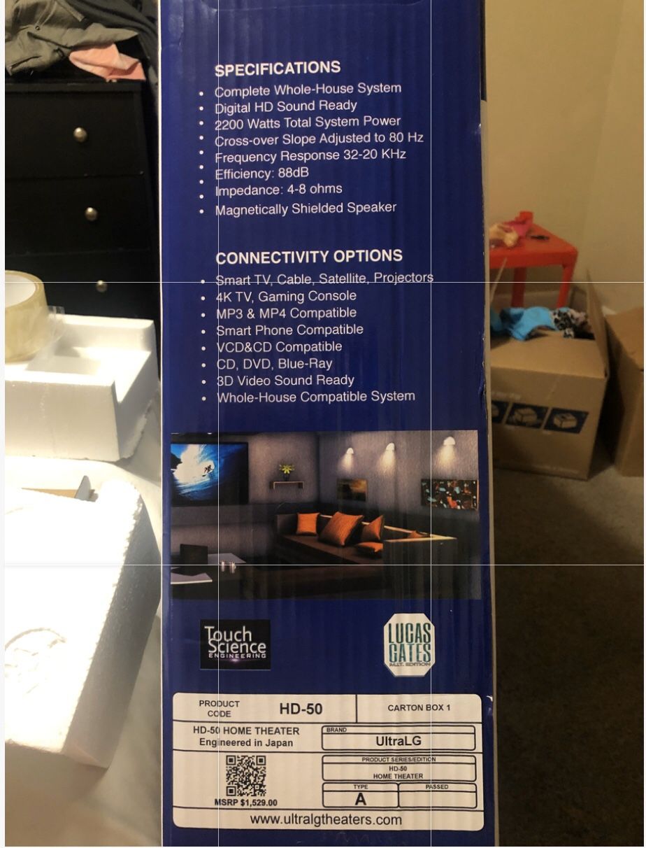 UITRA LG Theater Smart series HD-50