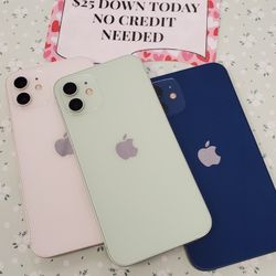 Apple IPhone 12 Unlocked  - 90 Days Warranty - $1 Down - NO CREDIT Needed
