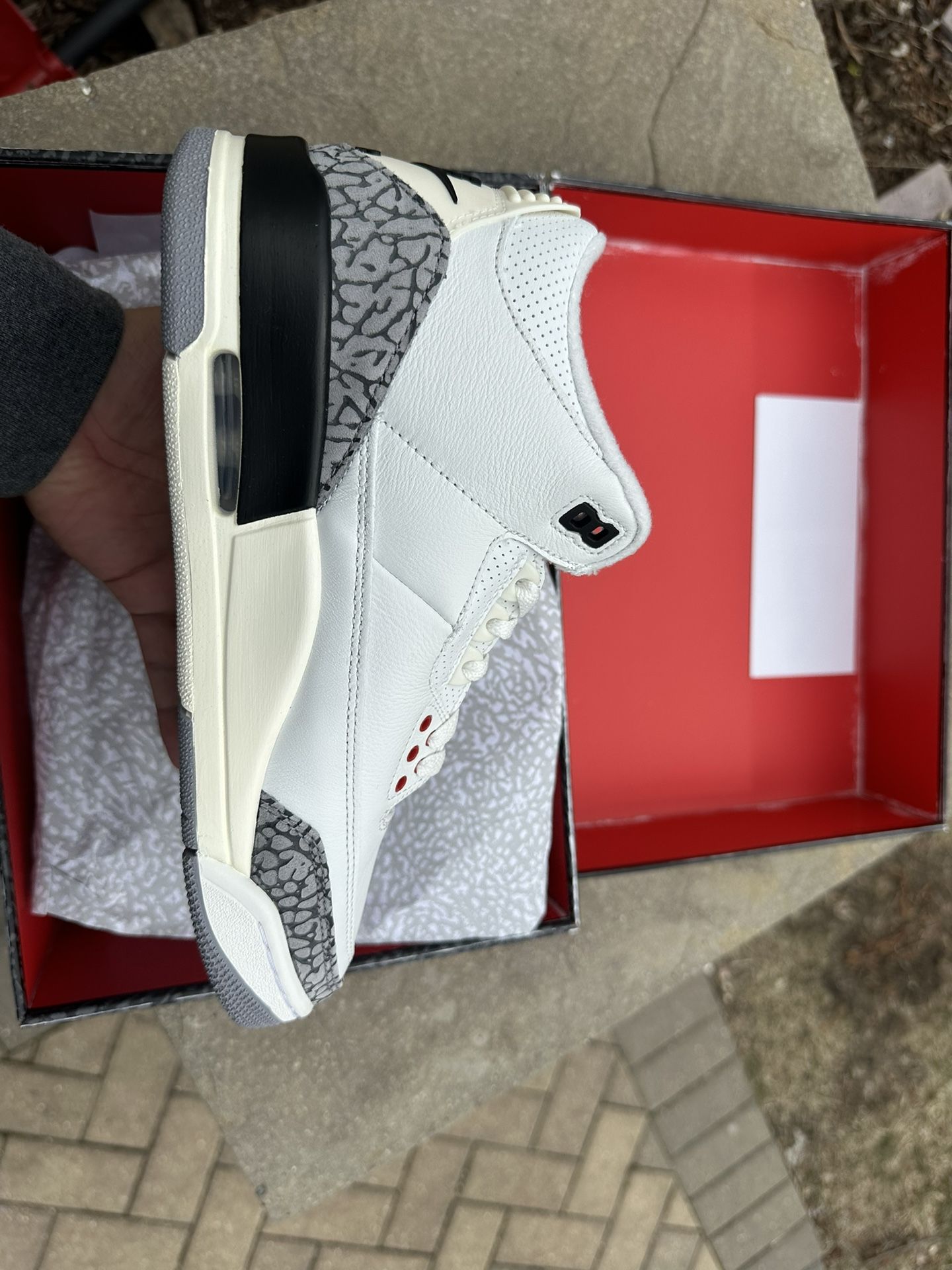 Jordan 3 White Cement Reimagined Size 7M