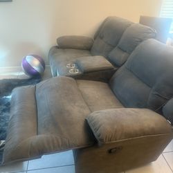 Juego De Dos Sillones Reclinables