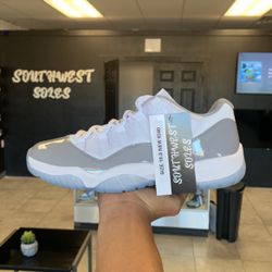 Jordan 11 Low Cement Grey Sizes 9.5 & 10.5 Available In Store Now!