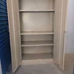 Solid Metal Storage Cabinet With 2Keys Some Scratches 