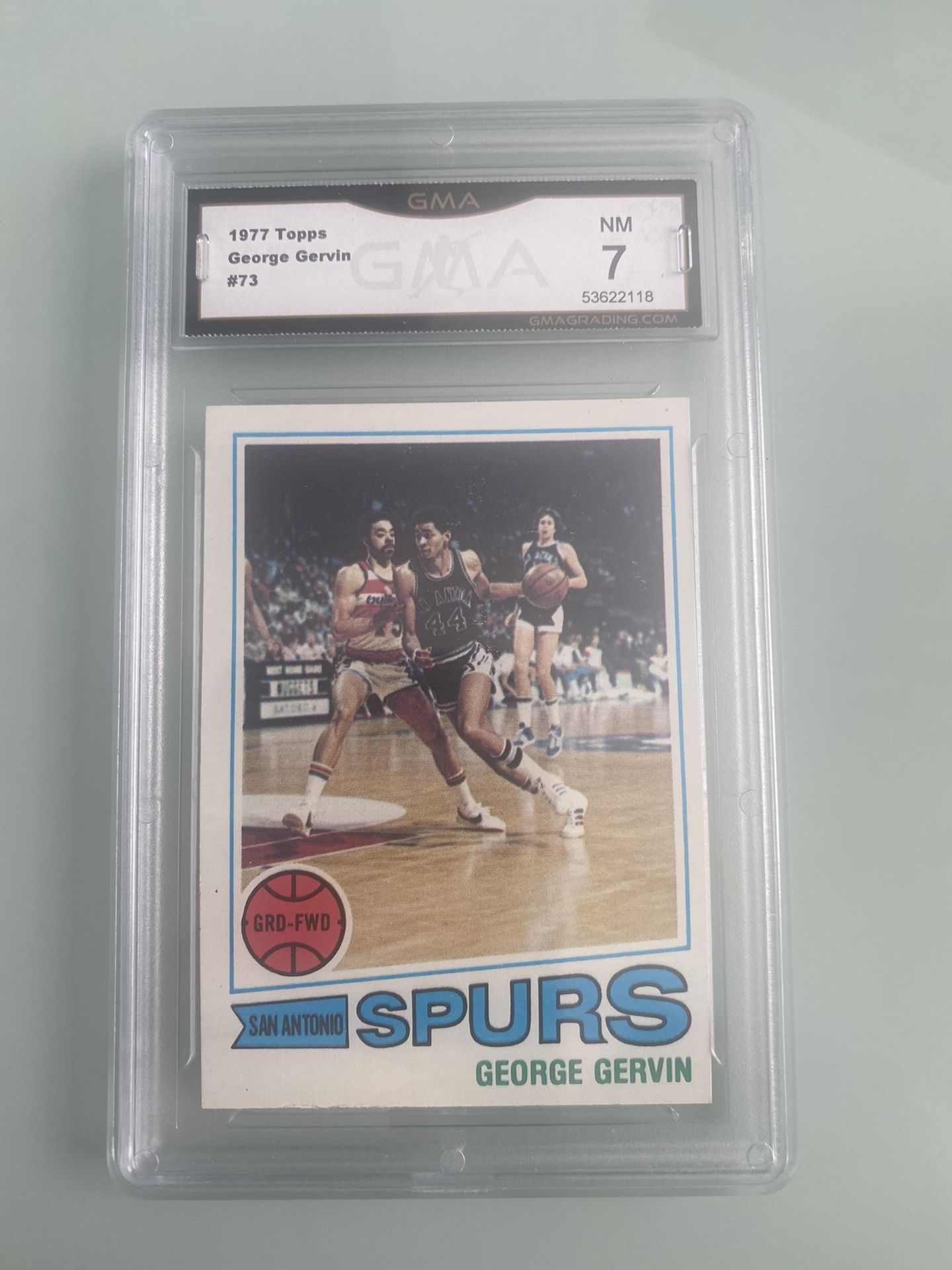George Gervin 1977 Topps Graded 7