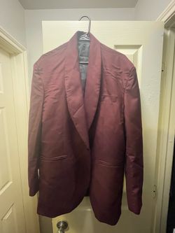 3 peace Burgundy suit…size 5x