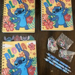 Stitch Notebook Pen Bracelet Birthday Giftbag 