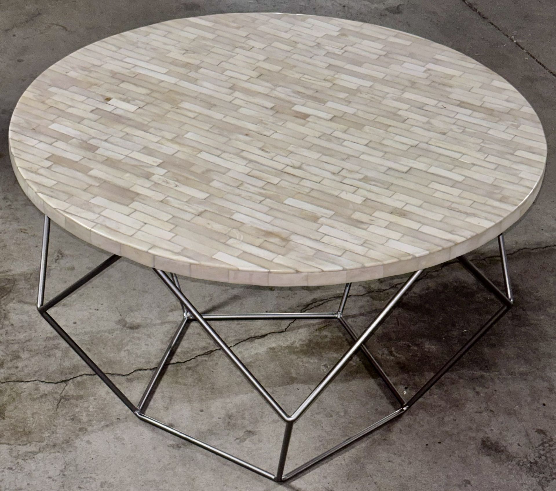 Bone Inlay Origame Coffee Table