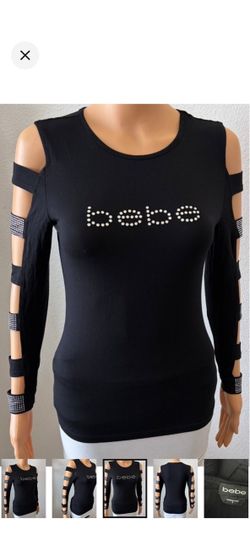 BEBE Rhinestone top M