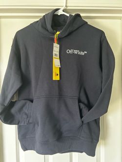Brand new ! Off-white brand kid’s hoodie (boys size medium 10/12) navy color