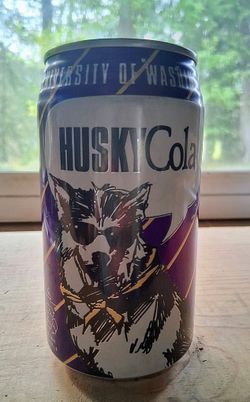 1991 Husky Cola can NEVER OPENED