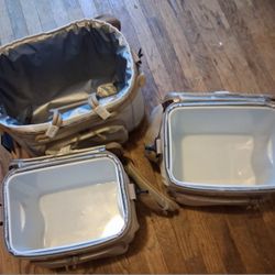 Embark Insulated Lunch Bags (2 Medium, 1 Large) With Locks For Safekeeping