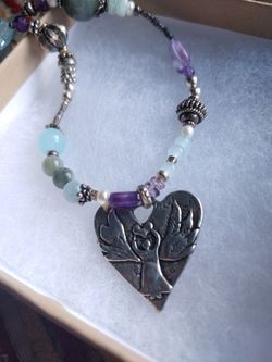 NEW.Handmade Angel Pendant Necklace
