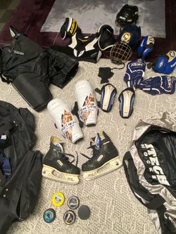 Hockey equipment package