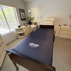 Fully electric drive hospital bed