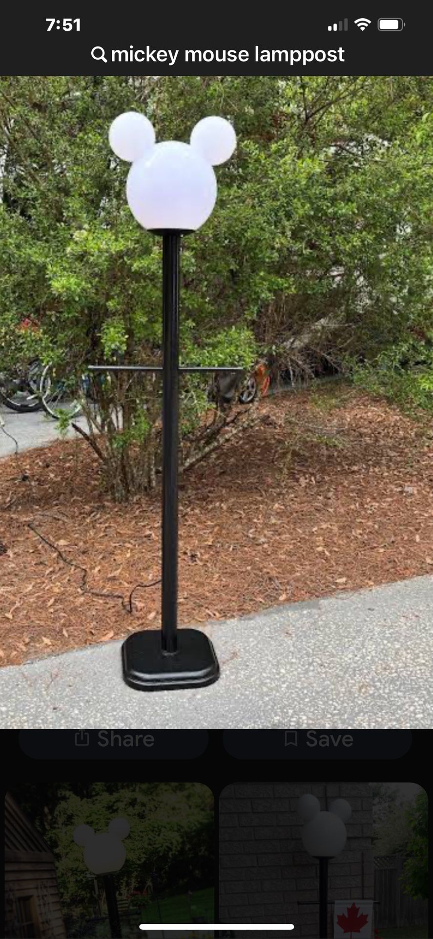 Mickey Mouse Lamppost