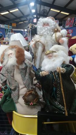 Assorted Santa's toppers $5 each