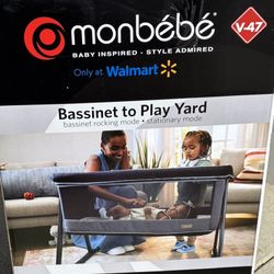 Monbebe Rocking Baby Bassinet to Playard,