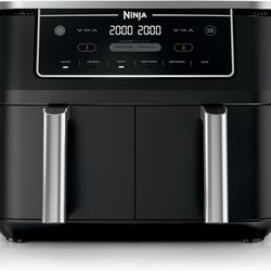 Ninja Foodi Air Fryer | 6-in-1 with 10-QT DualZone Baskets | Smart Finish to Cook 2 Foods at Once | Air Fry, Broil, Roast, Dehydrate, Keep Warm & Bake