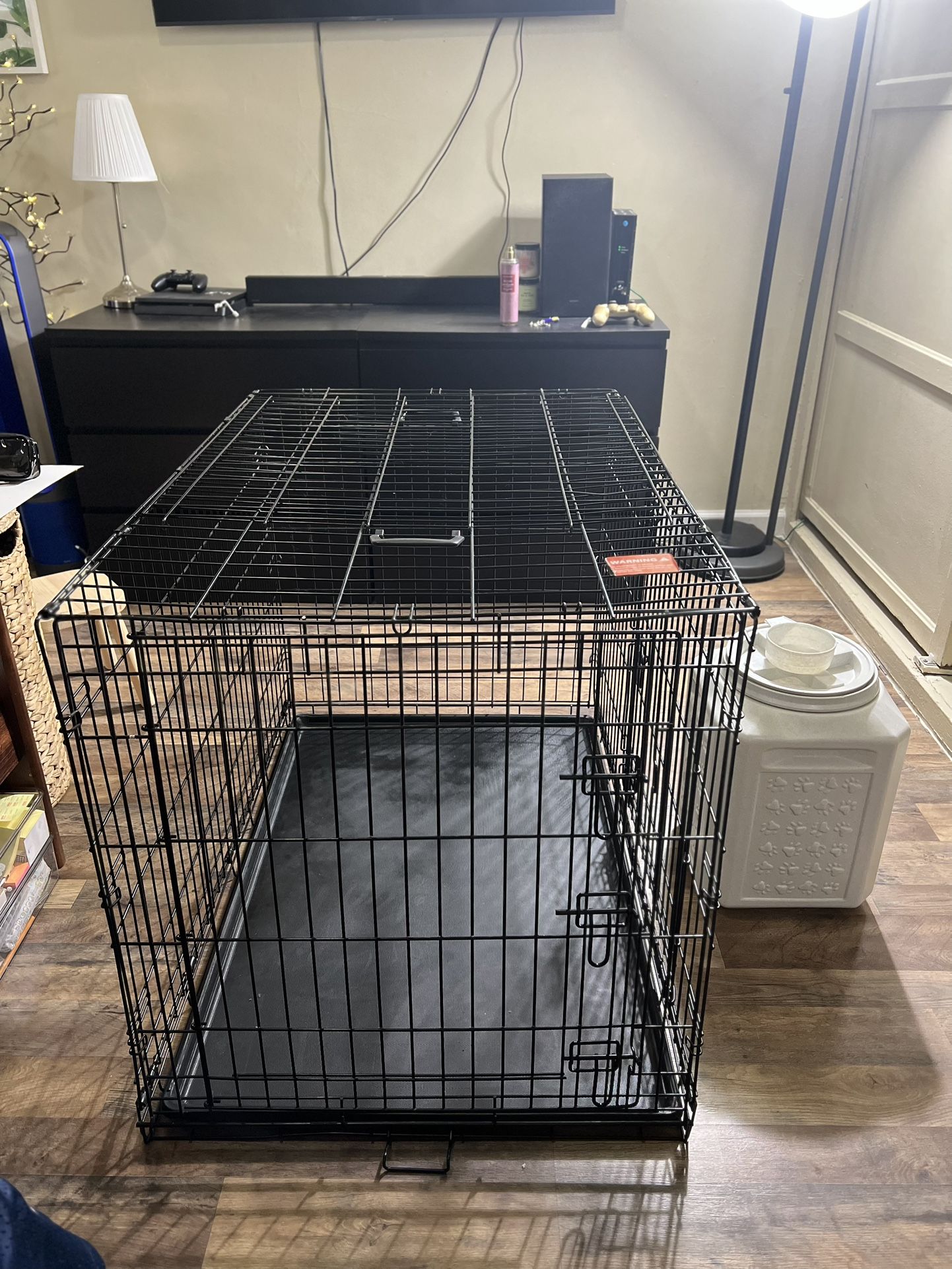 M-Pets Voyager 2-Door Folding Dog Crate, 42" L X 28" W X 30" H