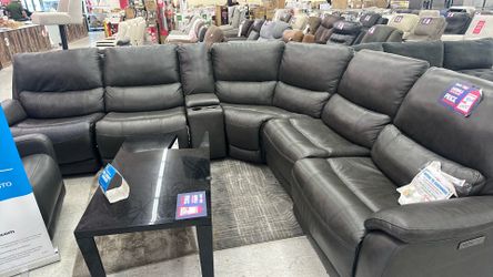 Black living room couch set