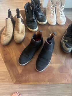 Men’s size 12 shoes - Jordans and Chelsea Boots