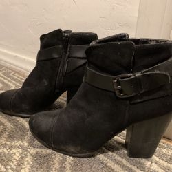 Black Ankle Boots Size 7.5