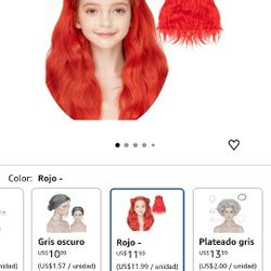 S-noilite Peluca larga y rizada roja para cosplay, peluca larga roja para disfraz de Halloween, fiesta de disfraces, 25 pulgadas
