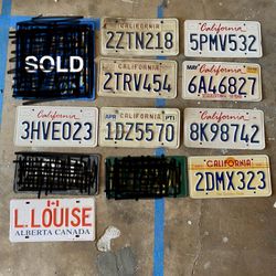License Plates $10