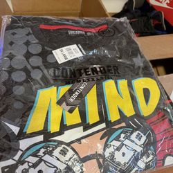 Contender Shirt Mens 3XL Mind On My Money $100 Bills Comic Book Art (new) (Read ad before messing)