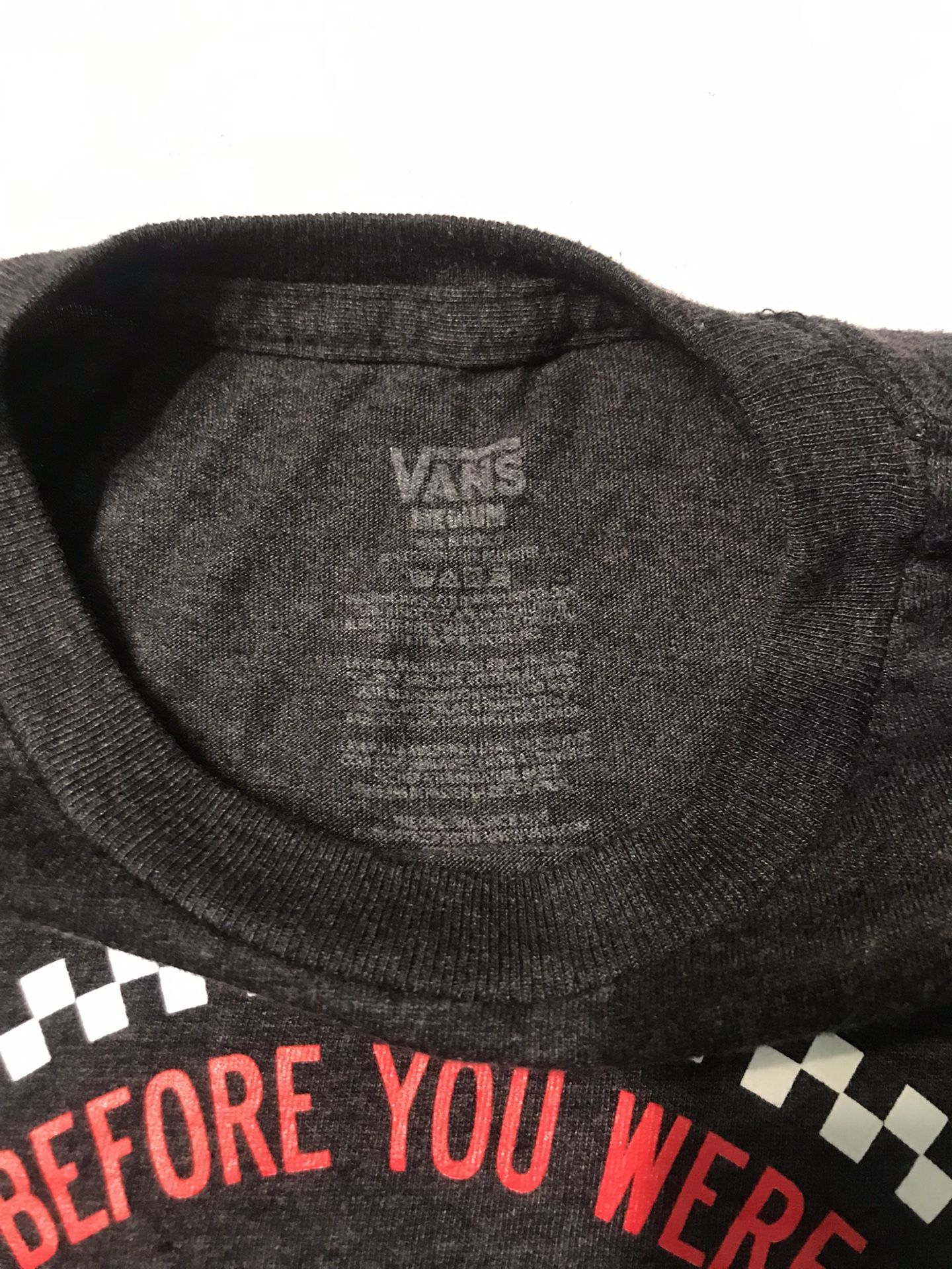 Official Vans T-Shirt Size M Gray