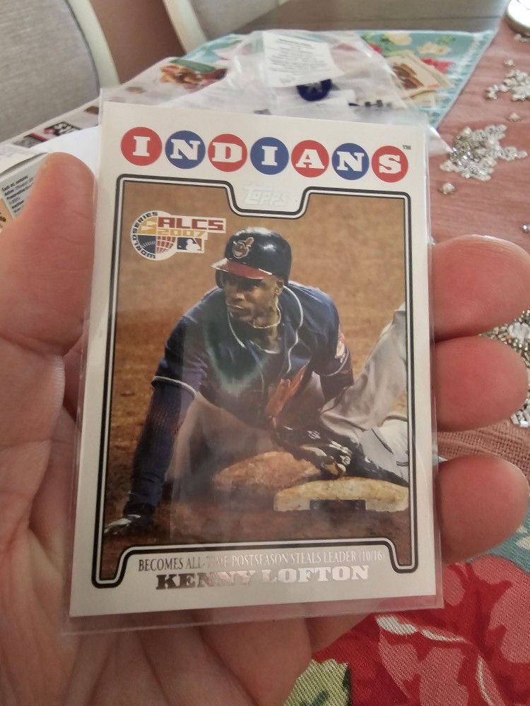 Cleveland Indians Baseball Cards Lot