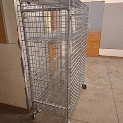 Merchandise Rolling Cage Cart