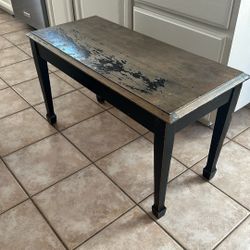 Distressed Piano Bench 