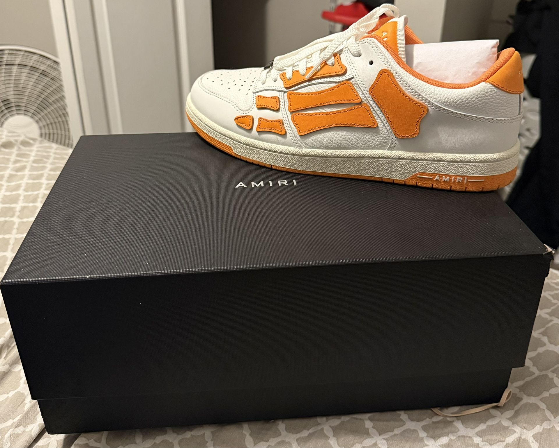 Amiri Skel Top Low White/Orange