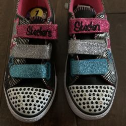 Sketchers Twinkle Toes Sneakers Sz 1
