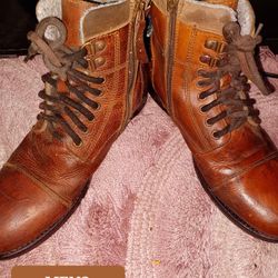 ❄️💦 🛠ALDO Men’s Giannola Cognac Brown Leather Work & Winter Boots. 
Water Proof ❄️💦🛠