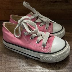 Pink Converse Shoes, Size 6