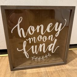 Honeymoon Fund Shadowbox- Wedding Decor
