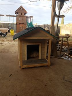 hand made dog house