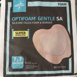Sacrum foam border dressing