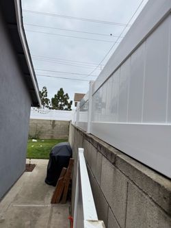 Vinyl topper- fence
