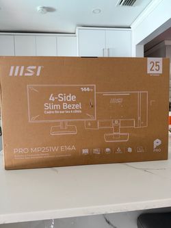 MSi 24.5in 144hz white gaming monitor