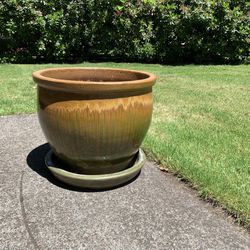 Glazed Plant Pot 20in